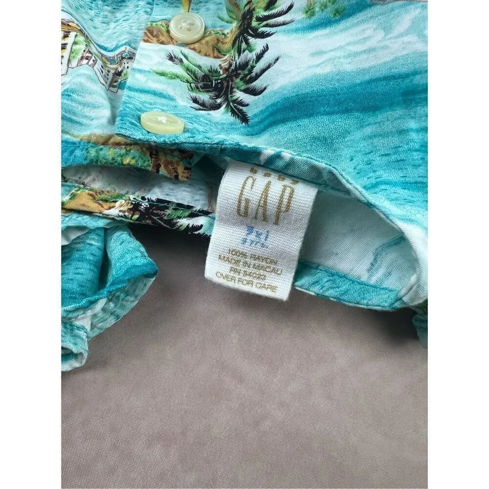 Vintage Girls Vacation Dress Tiki Hawaiian Size 3